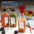 32 Oz (6 Pack) Juice Bottles with Caps - Reusable Clear Plastic Drink Containers for Mini Fridge - Water Bottles Bulk