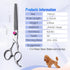 Professional Long Dog Thinning Shears 7.5 in, 50 Teeth Japan 440C Stainless Steel Grooming Scissors for Dogs & Cats