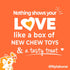 Nylabone Dog Toy Gift Box - Includes 3 Strong Chew Toys and 1 Dog Treat, Chew Toys for Large Dogs, Large/Giant (4 Count)