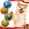 Indestructible Dog Balls, Durable Bouncy Tennis Balls for Aggressive Chewers, Interactive Fetch Game Toys (4 Balls)