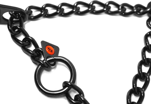 Herm Sprenger Black Stainless Steel Prong Dog Anti Pull Training Collar, Swivel Ultra-Plus Pet Pinch No-Pull Collar,