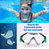 Kids Swim Mask - Snorkel Mask Diving Goggles with Nose Cover, Anti-Fog Lens, 180° View Angle for Youth