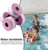 2Pcs Set Water Weights for Pool Exercise, Pool Weights for Water Exercise, Foam Dumbbells Aerobics Equipment for Pools