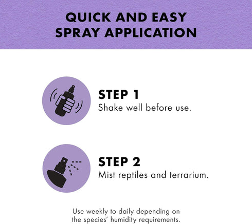 Zilla Tropical Mist Humidity Spray, Ideal for Tropical Reptiles, Fortified with Aloe Vera