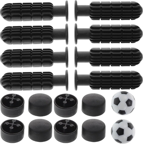 Zerodeko Sturdy Foosball Handles and End Caps Set Table Soccer Accessories with