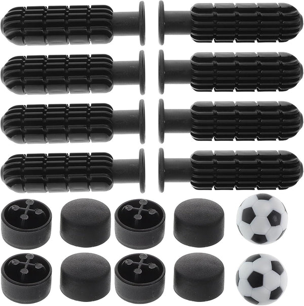 Zerodeko Sturdy Foosball Handles and End Caps Set Table Soccer Accessories with