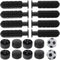 Zerodeko Sturdy Foosball Handles and End Caps Set Table Soccer Accessories with