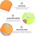 POPETPOP 2pcs Pet Triangle Towel Bibs, Orange Reflector Vest for Night Walking, Small Dog Safety