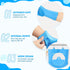 Pecute Heat Resistant Pet Grooming Gloves - Silicone Bathing Gloves with High-Density Teeth for Dogs & Cats (Blue)