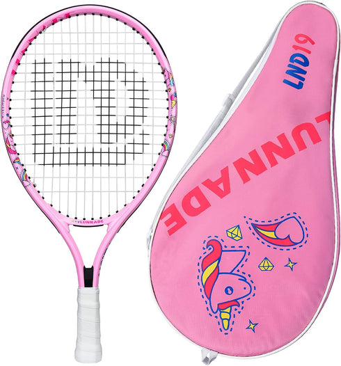 Tennis Racket for Kids Junior, 19/21/23/25 Inch Youth Racquet with Cover for Beginners Age 3-12