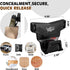 Magnetic Gun Mount for Car, Rated Max 15 LBS, Gun Holder for Pistol, Shotgun, Conceal in Desks, Safes, Walls