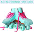 Geyoga 4 Pieces Artificial Leather Toe Cap Guards - Protectors for Quad Roller Skate