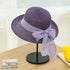 Women Straw Sun Hats, Wide Brim Ribbons, Roll Up Bucket UPF 50+ Foldable Floppy Sun Hat with Strap for UV Protection