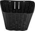 Commuting Toddmomy Braided Bike Basket Front Carrier Plastic Retro Bicycle Storage Basket Black for and Grocery