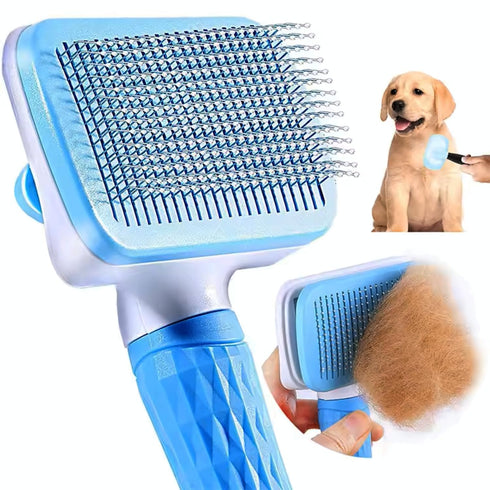 Cat Grooming Brush, Pet Hair Brush, Dog Slicker Brushes for Grooming, Gently Removes Loose Undercoat, Brush for Pet