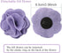 ARING PET Velvet Dog Collar, Purple Dog Collars with Detachable Felt Flower, Adjustable Soft Comfortable Dogs Collar Flower with Metal Buckle for Small Medium Large Dogs
