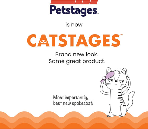Catstages Catnip Tons of Tails Interactive Catnip Dental Chew Toy for Cats with Rope, Ribbon & Cotton for Batting