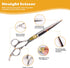 7 Inch 6-in-1 Set, Professional Dog Grooming Scissors Kit, Grooming Scissors for Dogs, Pet Grooming Shears Straight