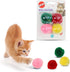 SPOT Wool Pom Poms Cat Toy - Interactive Catnip Wool Balls for Cats and Kittens to Bite, Swat and Chase, 4 pcs, 1.5 inch