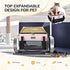 17x11x9.5 Inch 12lbs Lekereise Top-Expandable Pet Carrier Alaska Hawaiian Airline Approved Soft Sided Underseat