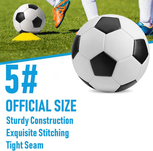 DHYLRICHER 6 Pack 5/4/3 Classic Soccer Balls Size Includes Ball Pump and Net BagSoccer Training Ball Practice