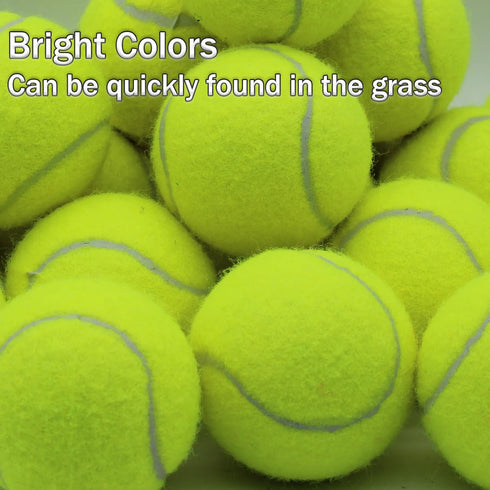 Tennis Balls, 20 Pack Training Tennis Balls, High Elasticity Practice Balls for Beginner, Exercise Playing Balls for