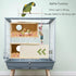 Parakeet Nesting Box, Natural Pine Bird Nest for Cockatiel, Lovebirds, Budgie, Conure Parrot with Detachable Wooden