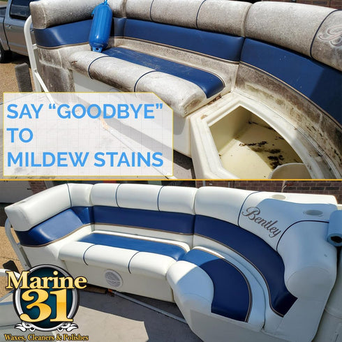 31 M31-370-20OZ 20oz Marine Mildew Stain Remover & Cleaner | Multi-Surface Cleaner for Boats, Marine, Bathroom & Patio