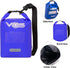 VOS Waterproof Premium Dry Bag, 5L All-Purpose Bag with Zip Pocket for Hiking, Camping, and Winter Sports (Blue)