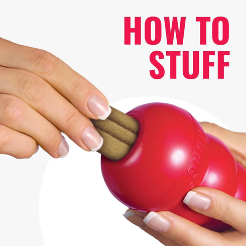 Pack KONG Classic Toy & Ziggies Treats Combo - Durable Chew Toy for Dogs - with Ziggies Chicken-Flavored Treats - Dog