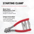 Tennis Ball Machine Stringing Clamp, 3 Spring Sports Starting Clamp Tools for Racket Stringing