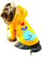 KLIPPO Waterproof Jacket/Raincoat/Rain Gear for Small Breeds, Dog/Puppy Splashing Whale with Cotton Lining (Large)