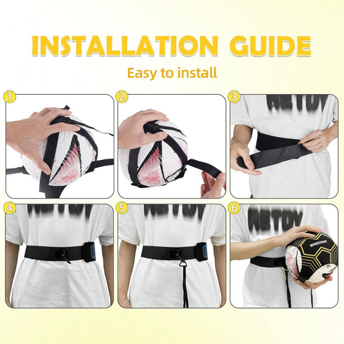 Sportout Soccer/Volleyball Training Aid, Solo Soccer Trainer with Adjustable Waist Belt for Kids Adults, Perfect Gift