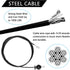 Taeku Fitness Pulley Cable Heavy Duty 6mm Steel Wire Rope Replacement for Home Gym Weight Lift