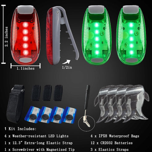 Kayak Lights for Boat, Battery Operated LED Night Light for Safety Bike Tail Paddle Running