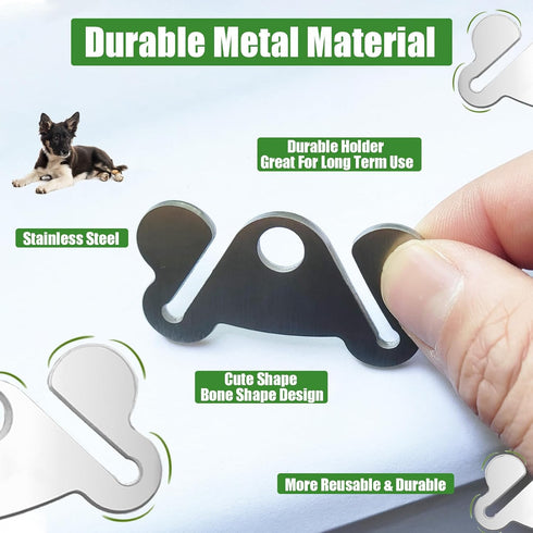 2PCS Dog Poop Bag Holder, Waste Bag Carrier, Hands-Free Dog Poop Bag Holder