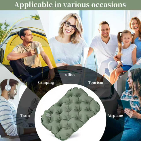 TxufrDo Lnflatable Cushion Portable Air Sitting Pad for Stadium Camping Travel Office Lightweight Waterproof Design