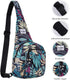 XEYOU Small Sling Bag, Lightweight One Strap Backpack, Unisex Crossbody Chest Bag for Hiking