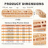 Wooden Hangboard Rock Climbing, Climbing Fingerboard with Mounting Kit for Bouldering, Finger Strength and Pull Up