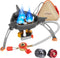 WADEO 7200W Windproof Camping Stove: Portable Gas Stove with Piezo Ignition, Carry Case for Outdoor Hiking
