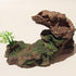 Aquarium Ornament Rock Cave, Artificial Mountain View Stone with Moss Tree for Fish Tank Decoration