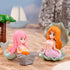 3-Pack Miniature Mermaid Fish Tank Decorations, Ornament Figurines with Simulated Seaweed Playmate