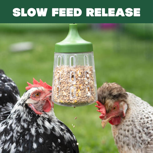 Omlet 300g 2 Pendant Peck Toy | Interactive Slow-Feed Chicken Treat Dispenser | Boredom Busting Enrichment for Hens |