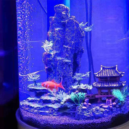 Aquarium Ornament - Classical Resin Castle Decorations, Realistic Details Castle for Fish Tank