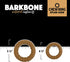 Chew Ring BarkBone, Pet Qwerks, Durable Dog Toys, Peanut Butter Flavor, 5.75"
