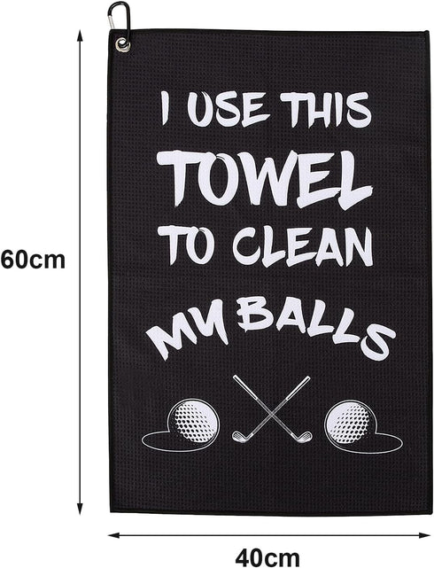 Golf Towel, Printed Golf Towels with Clip, Funny Golf Gifts for Men, Golfers, Birthday Gifts