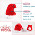 Pet Santa Hat for Dogs, Adjustable Christmas Hat for Cats, Puppy Xmas Costume Decoration, Red (Small)