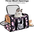 Petmolico Airline Approved Cat and Dog Carrier, Soft Travel Carrier with 3 Open Doors and Mesh Windows for Pets 16 lbs