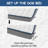 EMPSIGN Reversible Cool and Warm Dog Bed for Crate, Washable and Removable Cover, Grey