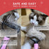 GOESWELL Dog Brush for Shedding - Double Sided Undercoat Rake for Dogs & Cats - Grooming Tool Kit with Nail Clippers